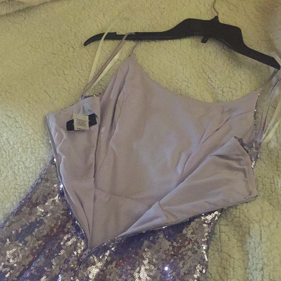 Dillards formal sequins lavender fitted dress - Picture 5 of 5